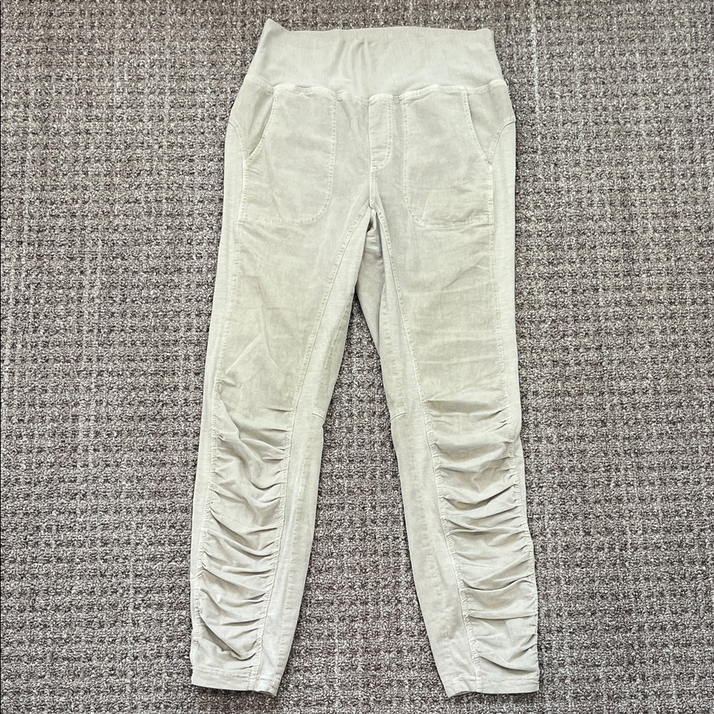 Stylish Women's Light Tan Corduroy Joggers